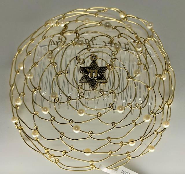 Gold Wire Kepa With Pearls Chai