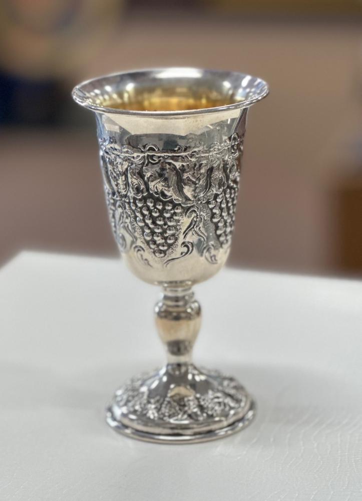 Sterling Silver Grapes Goblet 2