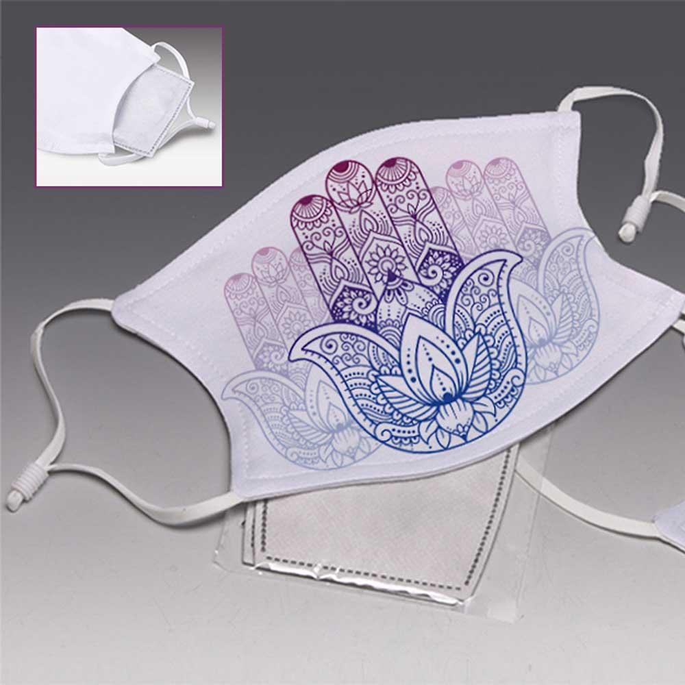 Colorful Hamsa Face Mask