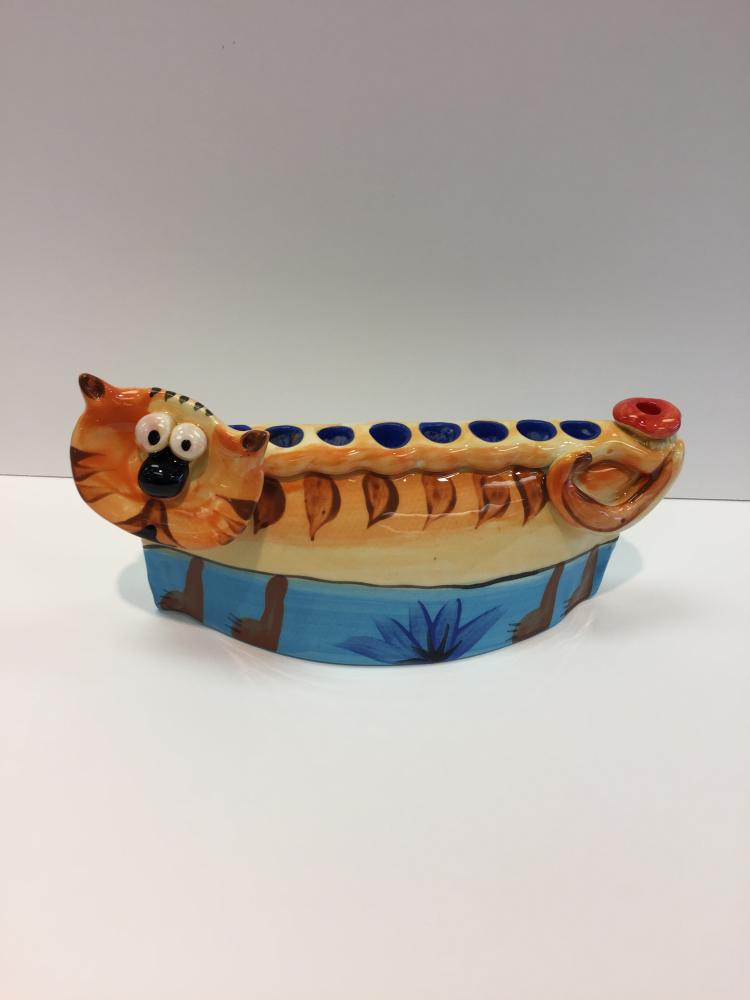 Zebra Menorah by Inna