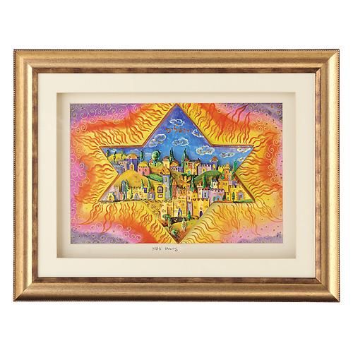 Jerusalem Star 3D Framed