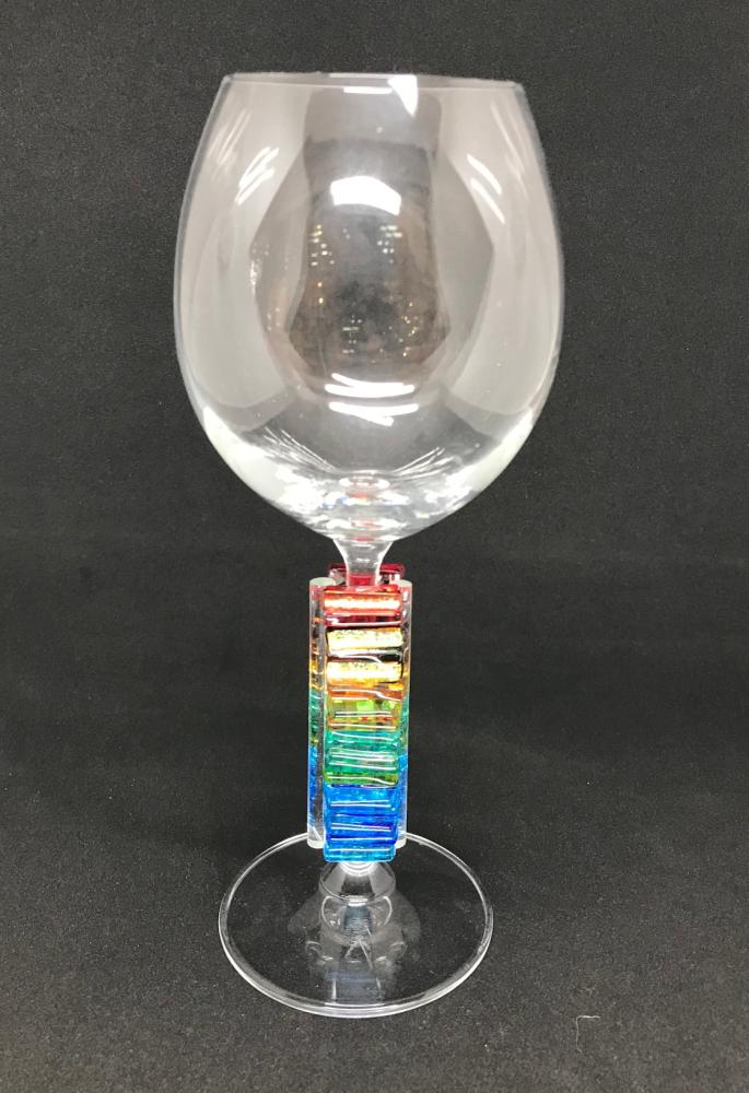 K4 Rainbow Glass Kiddush Cup