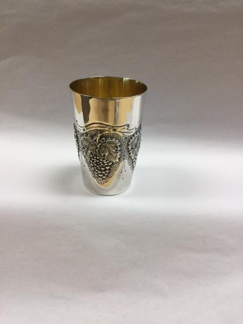 Grape Kiddush Cup - Sterling Silver