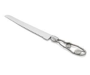 Botanical Leaf Challah Knife - Stainless Steel