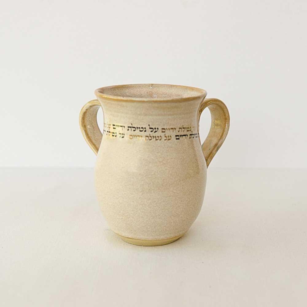 Pearl Oval  Handwashing Cup - Ceramic