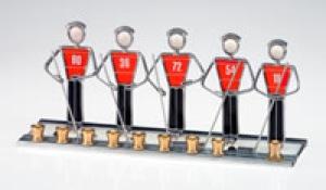Hockey Menorah - Stained Glass