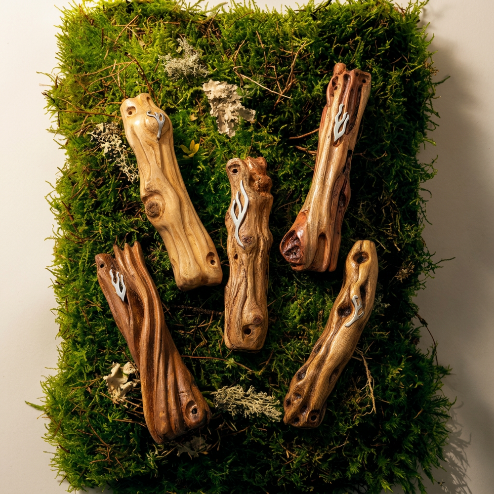 Handcrafted Wood Mezuzah 6 1/2