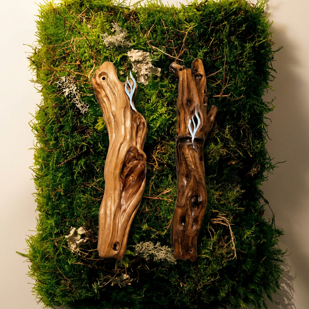 Handcrafted Wood Mezuzah 9-10