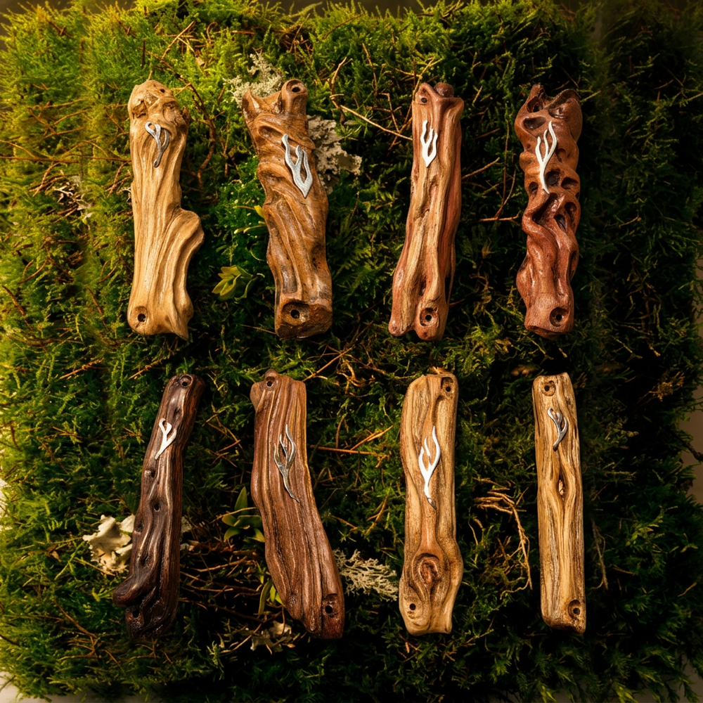 Handcrafted Wood Mezuzah 6