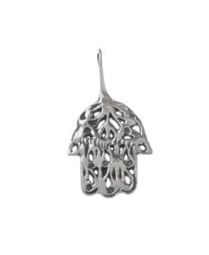 Silver Hamsa Pendant - Sterling Silver