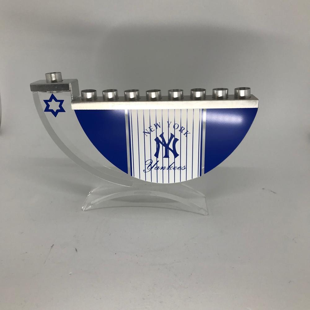 New York Yankees Hanukkah Menorah