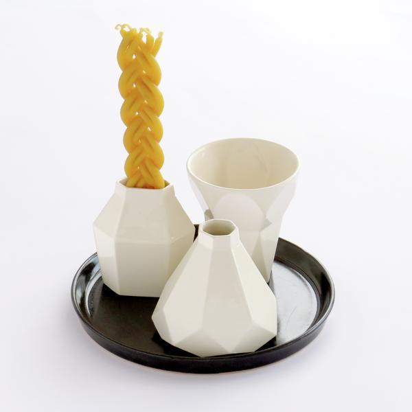 Modern Geometric Havdalah Set