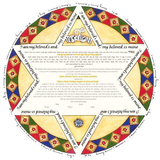 Roman Star Ketubah