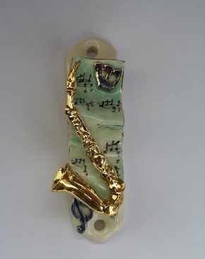 Saxophone Mezuzah