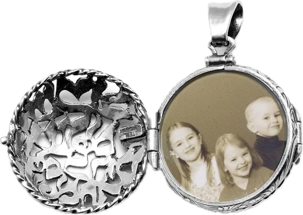 Shema Locket - Sterling Silver