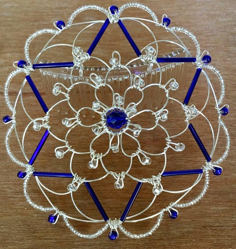 Silver Cobalt Star Wire Kepa