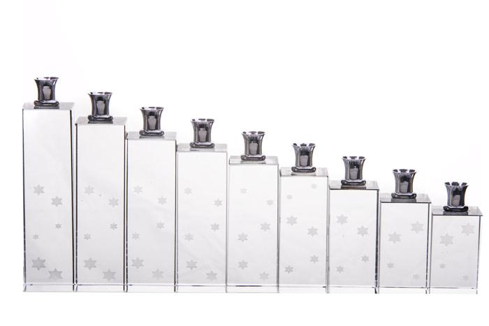 Star Dust Crystal Menorah