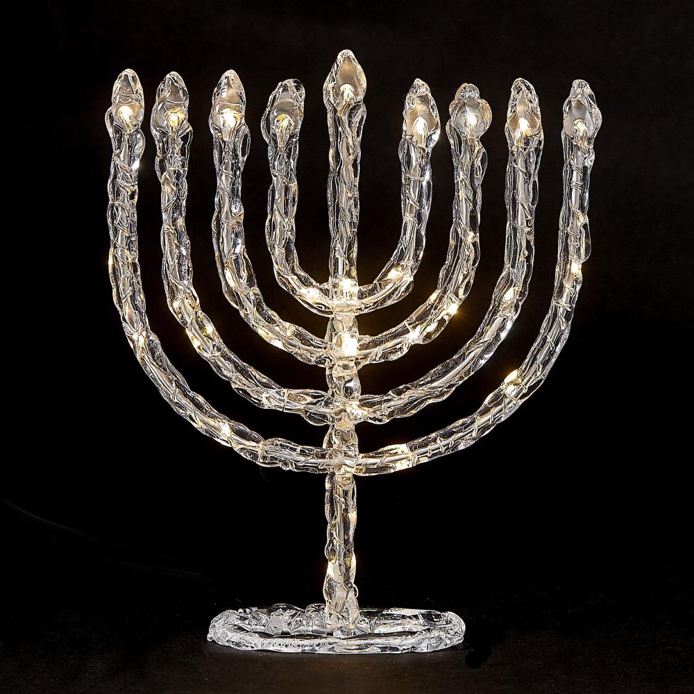 Twinkling Menorah LED Decoration