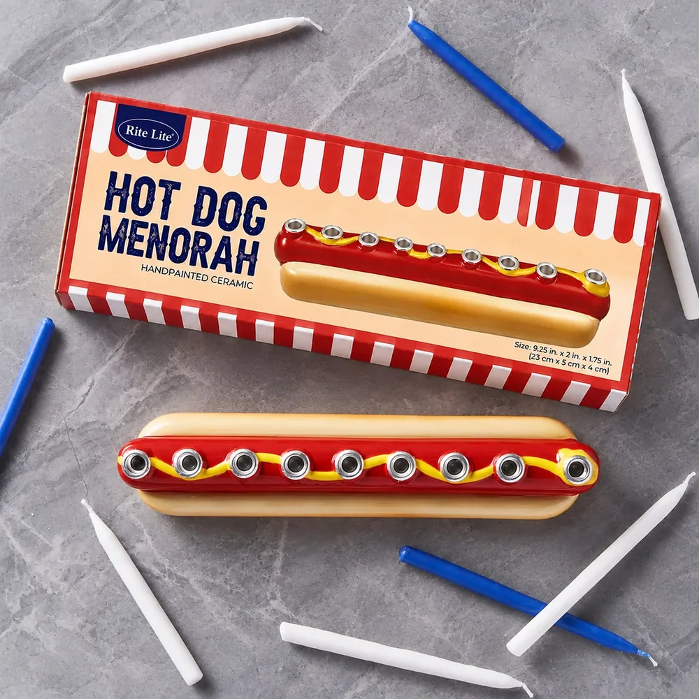 Hot Dog Menorah