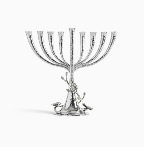 White Orchid Menorah