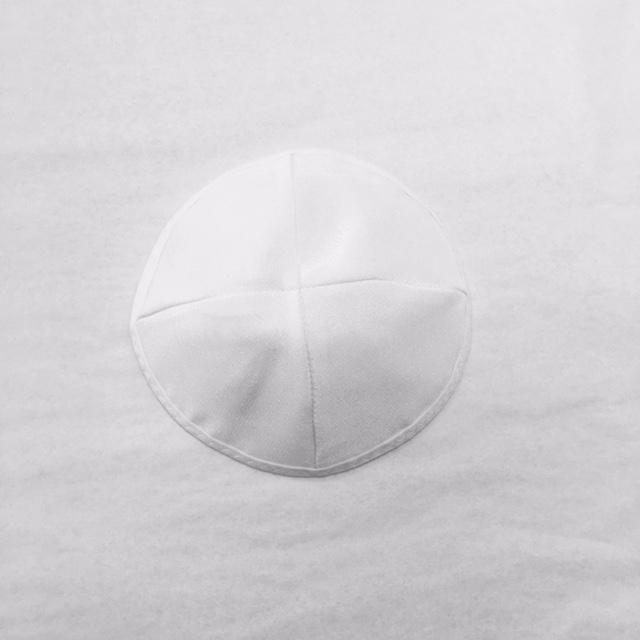 Elegant White Kippah