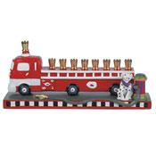 Children's Fire Truck Menorah