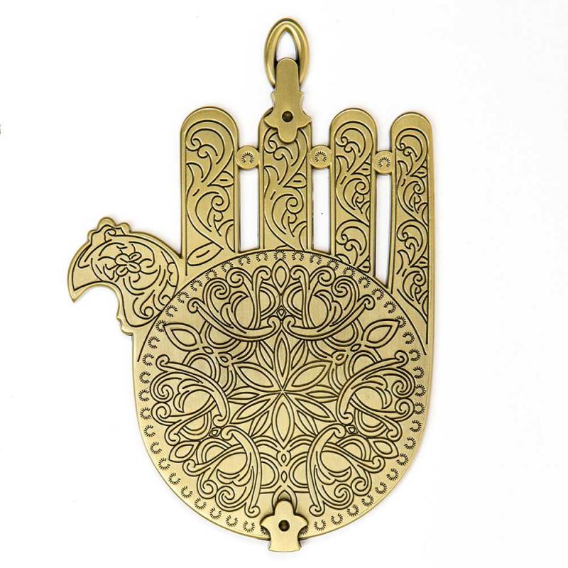 Gold Plated Moroccan Hamsa