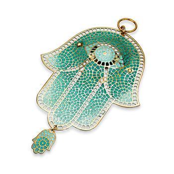 Mosaic Hamsa Patina