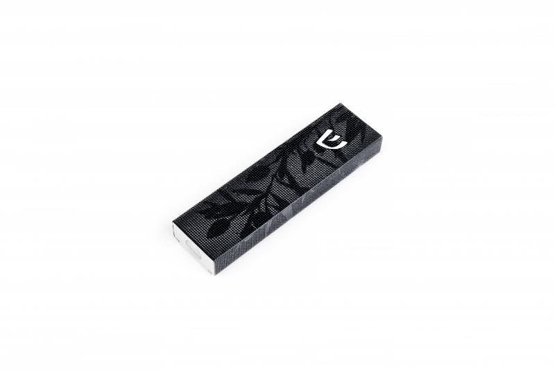 Olive Branch on black Mezuzah