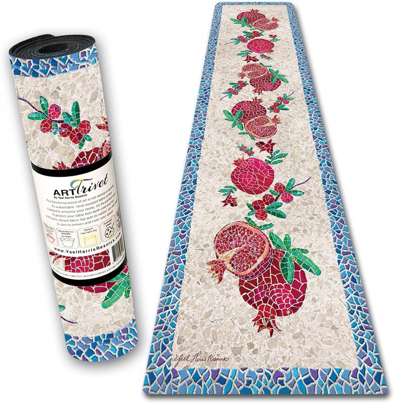 Rimosaic Pomegranate Table Runner