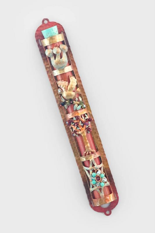 Dove Tree Star of David Mezuzah