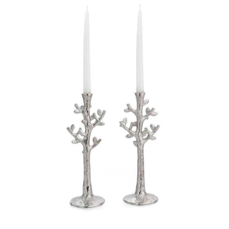 Tree of Life Candleholders-Nickle Plate