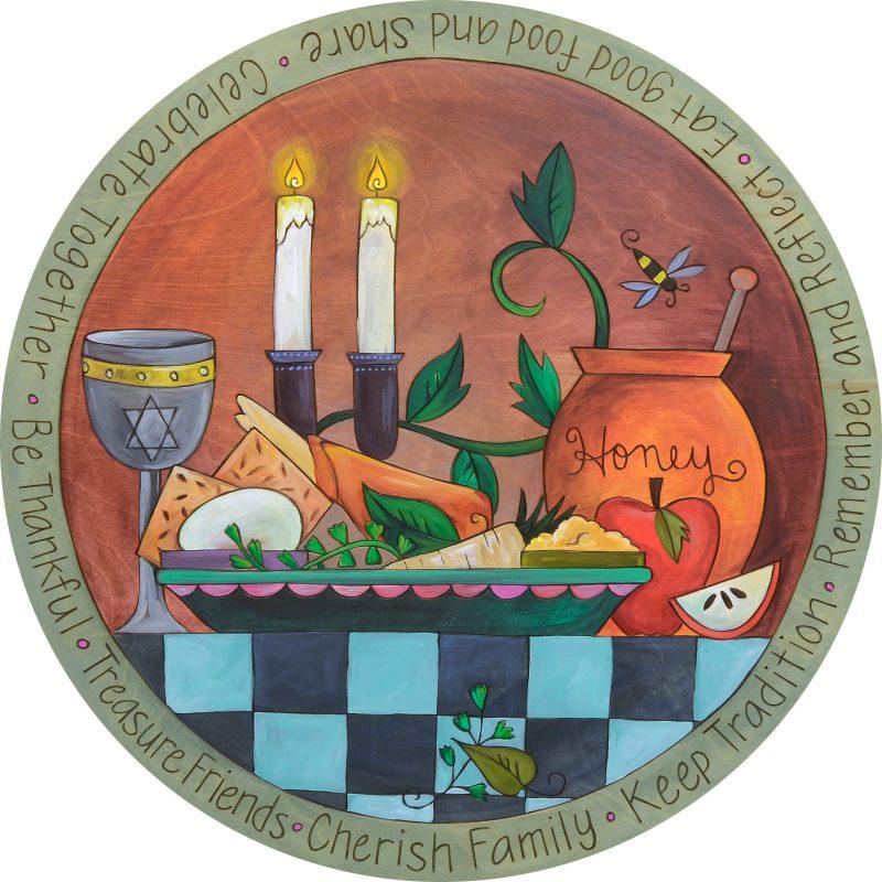 Holiday Blessed Time Lazy Susan