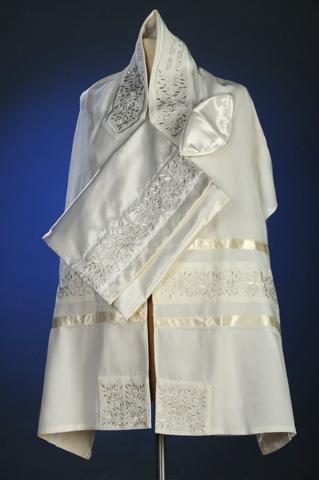 Silver Rose Tallit Set