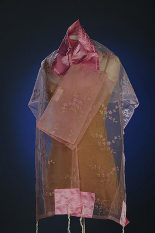 Pink Organza Tallit Set