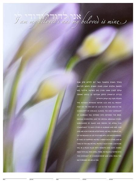 African Lily Ketubah