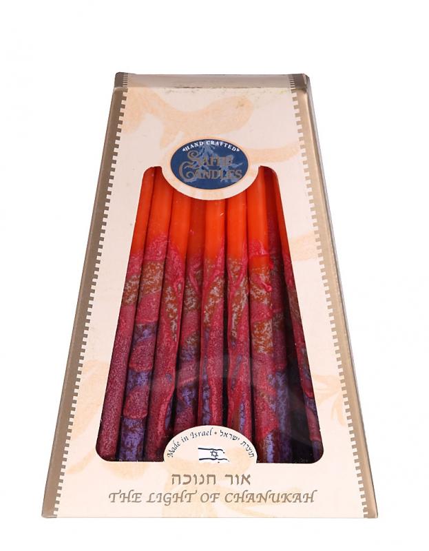 Premium Chanukkah Candles - Reds