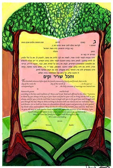 Trees Ketubah