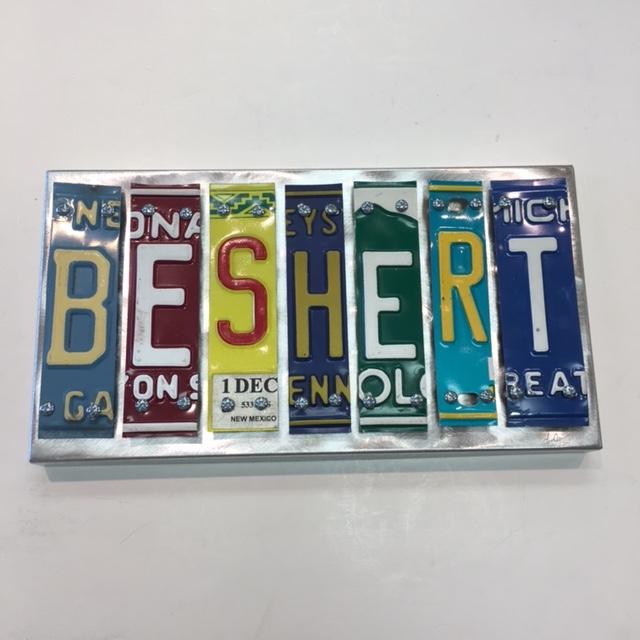 Beshert Letter Art - Metal