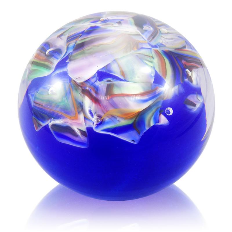 Blown Wedding Glass Paperweight