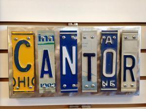 Cantor Letter Art - Metal