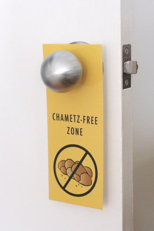 Chametz Free Zone Door Hangers