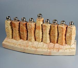 Clarinets Menorah - Jerusalem Stone