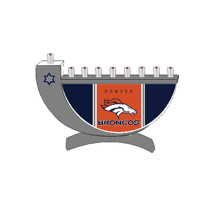 Denver Broncos Hanukkah Menorah