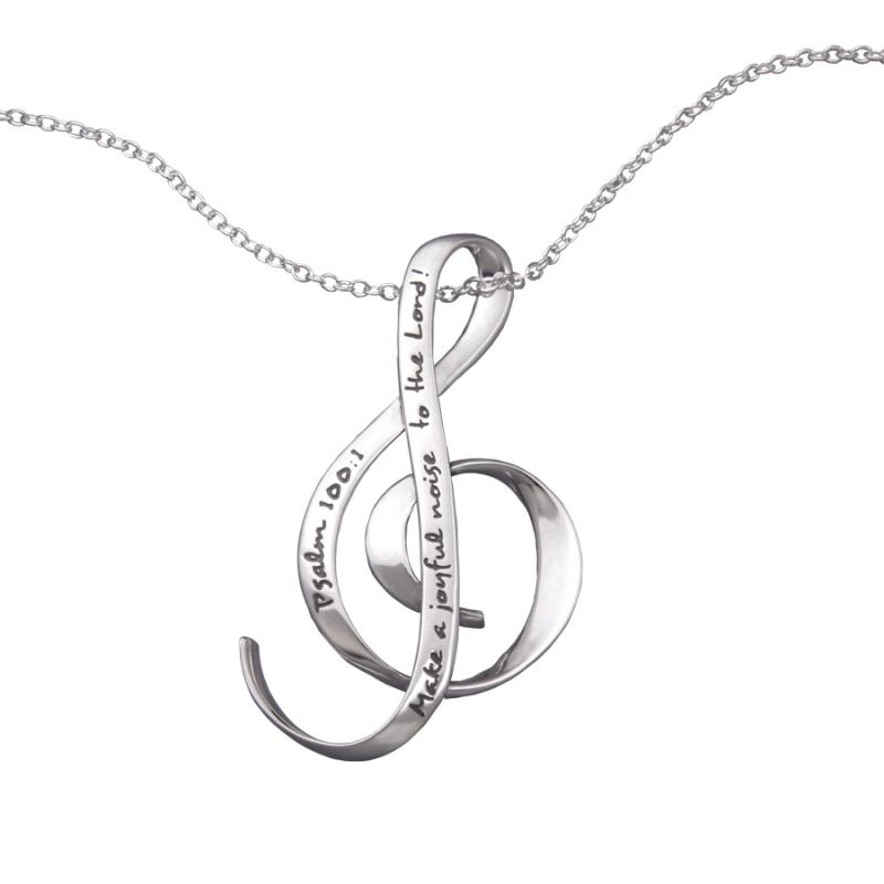 Make a Joyful Noise Necklace - Sterling Silver