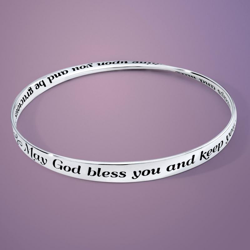 May God Bless You Mobius Bangle