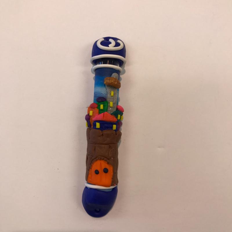 CASTLE MEZUZAH - FIMO CLAY