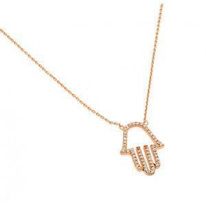Sparkly Hamsa Necklace - Gold