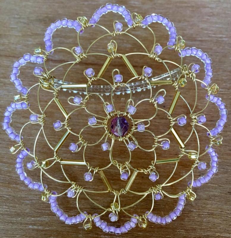 Gold Lavendar Star Wire Kepa