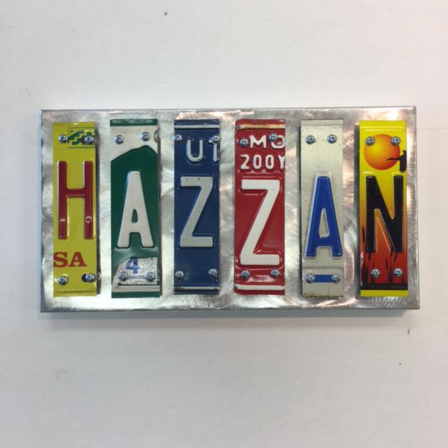 Hazzan Letter Art - Metal
